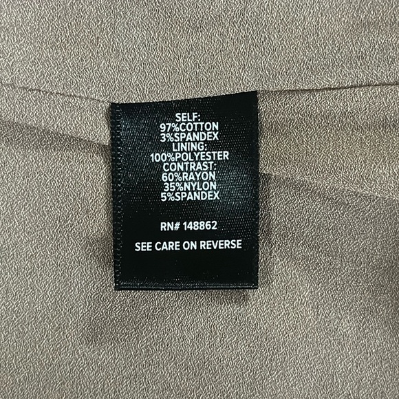 Torrid Tan Twill Georgette Peplum Jacket - Picture 7 of 12